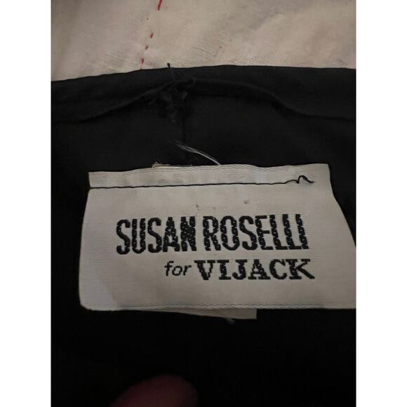 Vintage Susan Roselli For Vijack Black Strapless Style 80s Evening Dress (S/M) - Picture 3 of 3